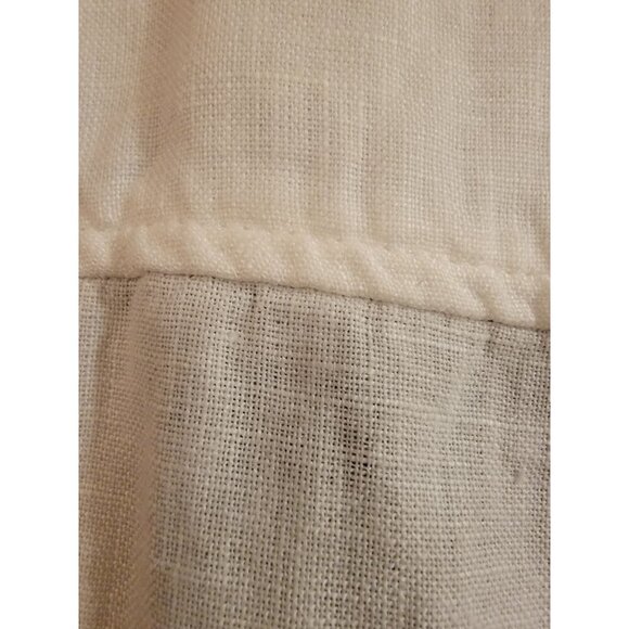 Chico's Alabaster 3/4 Sleeve Front Zip Linen Modern Shirt Jacket Size 3 USA 18 - Picture 7 of 14